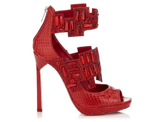 Botines Jing de serpiente roja Jimmy Choo