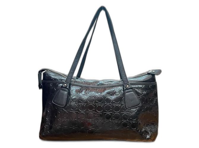 Borsa Salvatore Ferragamo in nylon nero