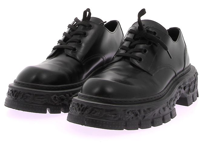 LOUIS VUITTON Scarpe stringate T.UK 9 Pelle Nero