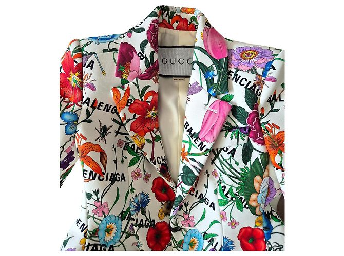 Gucci x Balenciaga - Blazer Floral Hacker Multicolor