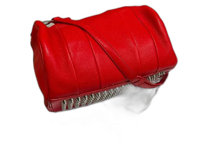 Bolso Rockie rojo Alexander Wang Roja Hardware de plata