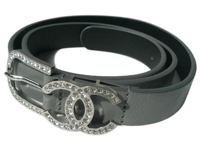 2cm Chanel Womens Belt Chanel Belt Blue Logo CC