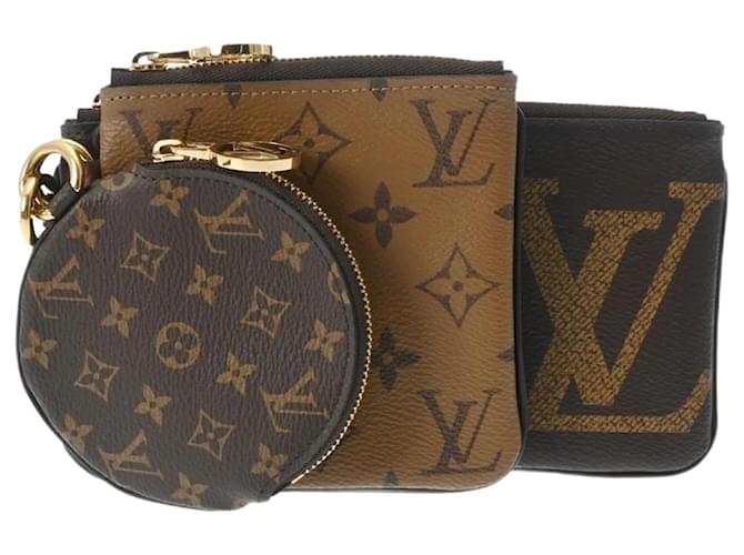 Louis Vuitton Monogramm Reverse Giant Pochette Trio