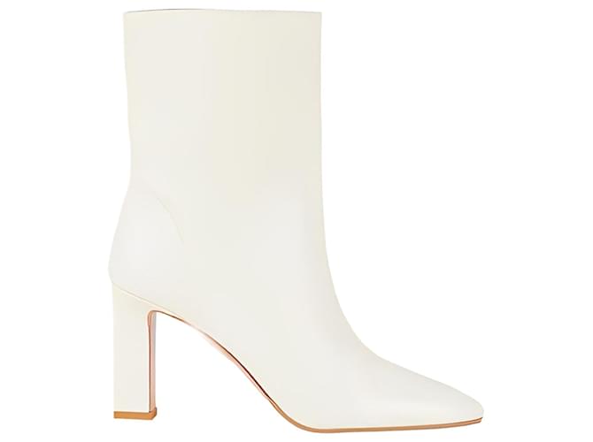 Aquazzura Ankle Boots Cream Leather  ref.1607767