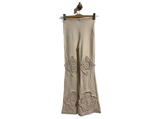 ACNE STUDIOS Pantalones T.International XS Algodón Beige