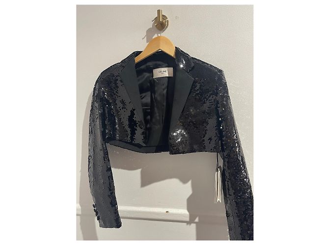 Céline CELINE Jackets T.FR 36 Wool Black