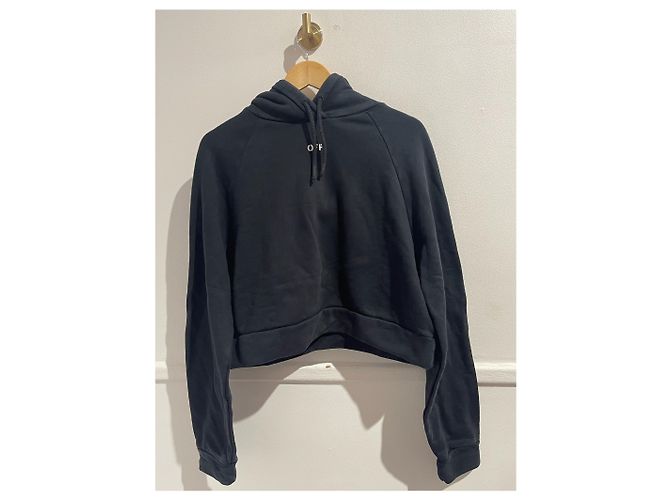 Off White OFF-WHITE Strickwaren T.International S Baumwolle Schwarz 