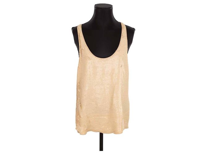 Chloé Top de seda Beige