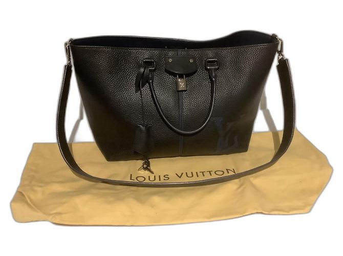 Borsa a mano Louis Vuitton Pernelle in pelle nera Nero