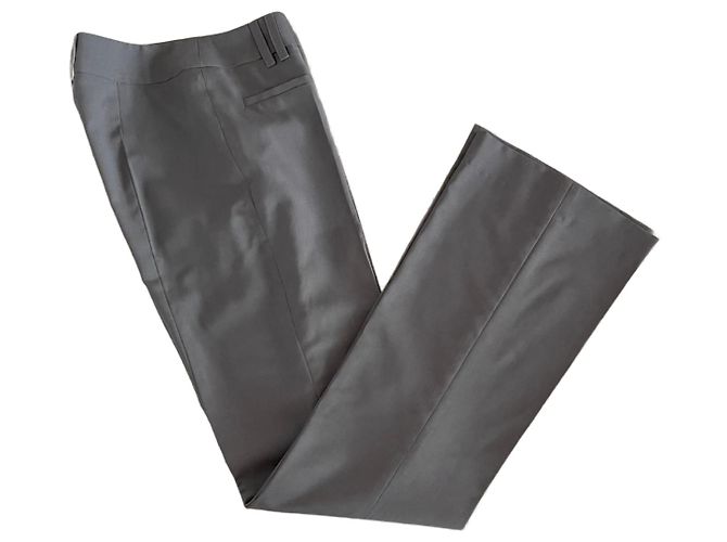 Taupe Hose Irene Van Ryb 100% Wolle Gr. 36