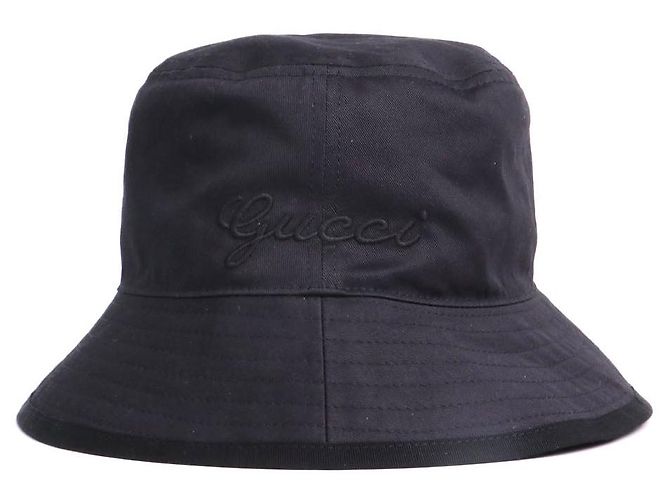 GUCCI - Cappello in cotone nero Gucci (M) Blu navy