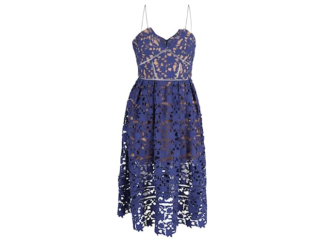 Self portrait Self-Portrait Azalea Midi Dress in Blue
