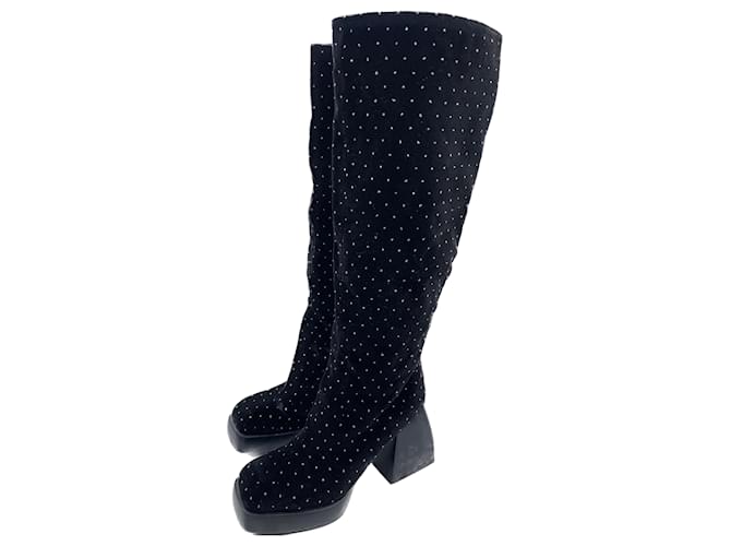 Autre Marque Nodaleto boots T.EU 37 Velvet Black  ref.1610584