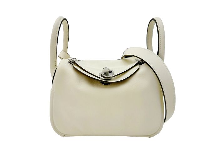 Hermès Mini bolsa Hermes Lindy Verso Swift Nata Sesame B Stamp