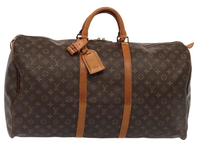 LOUIS VUITTON Monogram Keepall 60 Borsa Boston M41422 LV Auth 84255 Monogramma