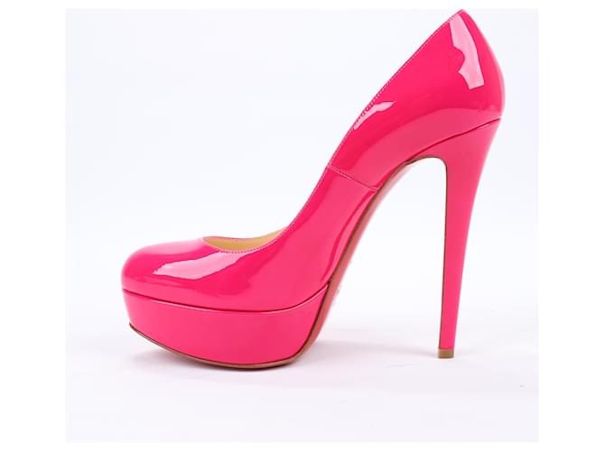 Christian Louboutin BIANCA Patent Leather Pumps 37 Hot pink ref.1611728 Joli Closet