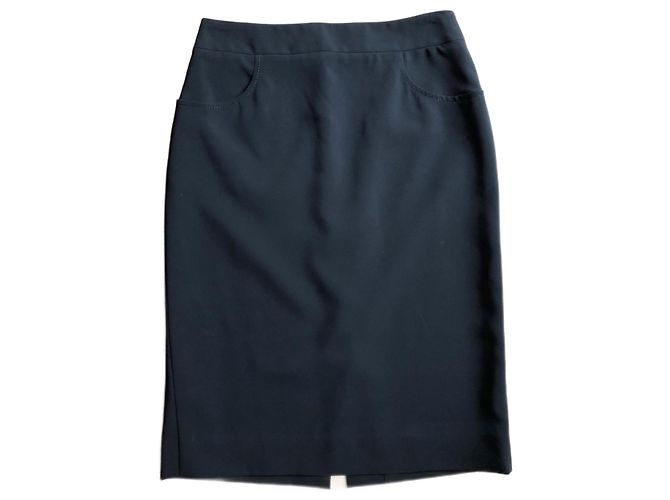 Chanel Rockanzug schwarz Polyester