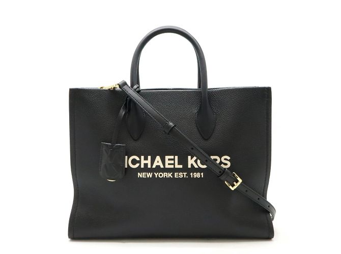 Michael Kors Mirella EW Medium Tote Bag Black Leather ref.1612743 