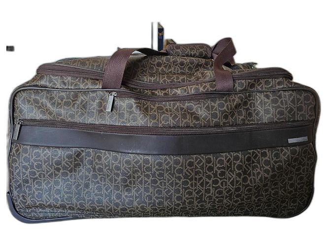 Calvin Klein Satteltasche Braun Polyurethan