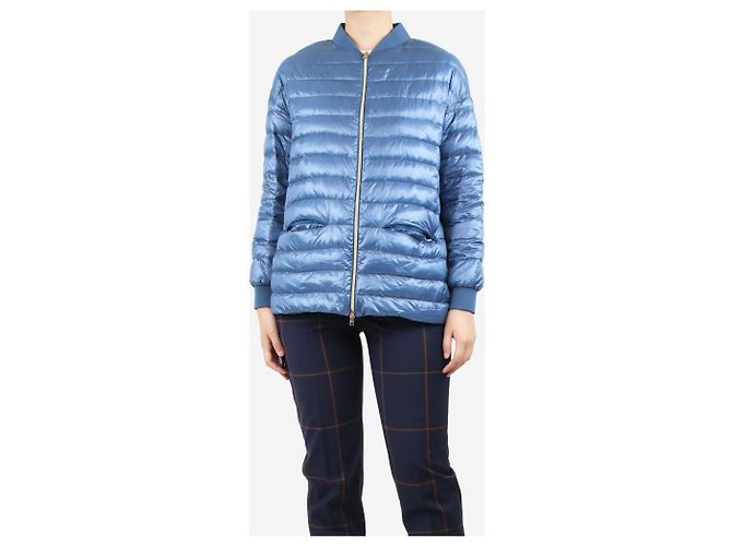 Herno Blue puffer jacket - size UK 10