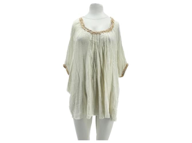 Autre Marque Poupette St Barth tops T.FR Taille Unique Cotton White  ref.1613683