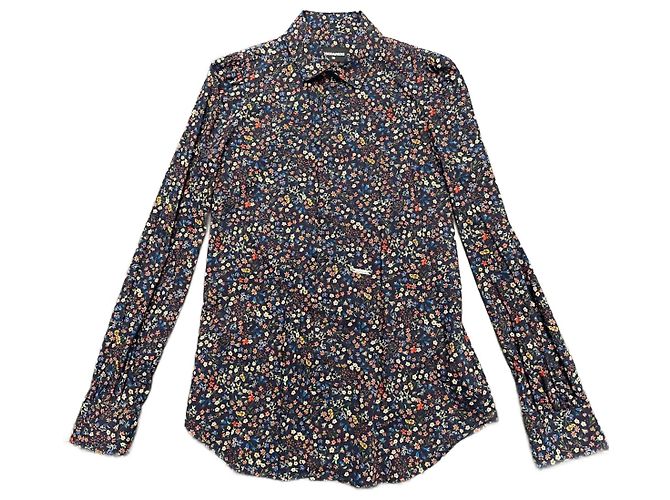 Camisa Dsquared2 de algodón con mangas abullonadas Multicolor 