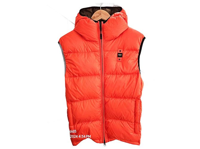 Blauer Weste Orange aus Polyamid XL