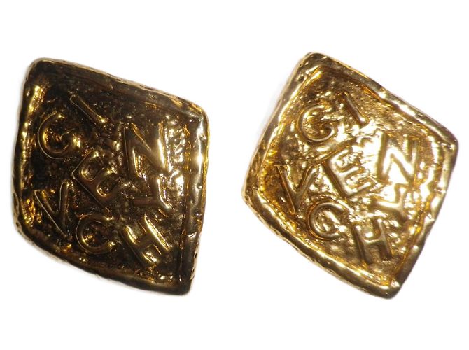 Boucles d'oreilles clip Givenchy dorées