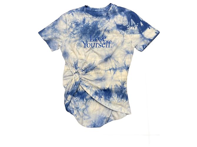 Camiseta Paco Rabanne azul de algodón