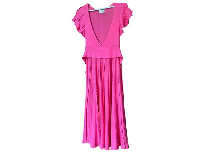 Vestido de algodón rosa Red Valentino