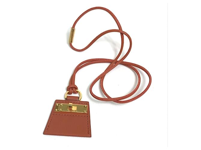 Hermès HERMES Mein Kleines Kelly PM Halskette Braun 