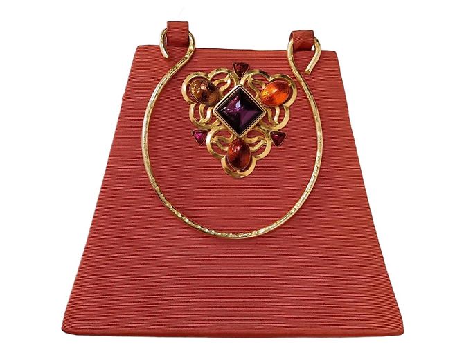 Sac de soirée vintage Philippe Ferrandis Orange