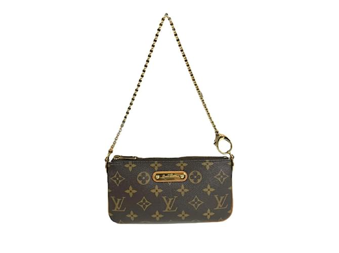 Monogramm Pochette Mira MM Handtasche von Louis Vuitton Braun Lackleder ref.1615656 Joli Closet