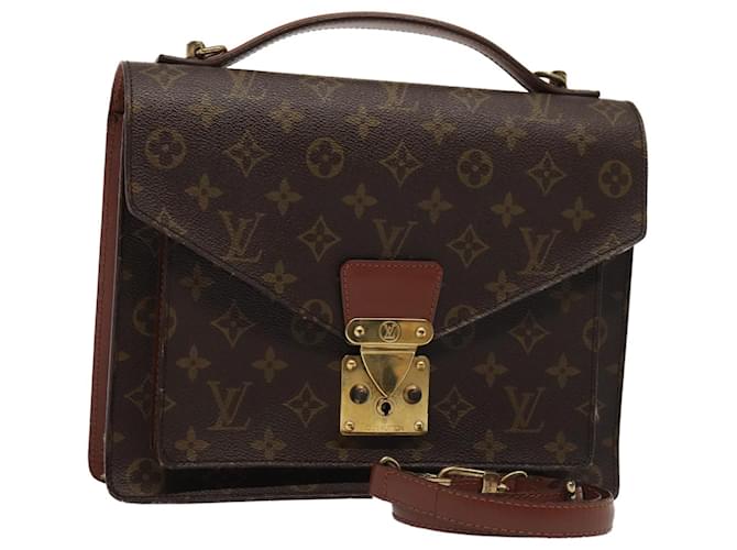 LOUIS VUITTON Monogram Monceau 28 Hand Bag 2way M51185 LV Auth 88010 Cloth  ref.1615841