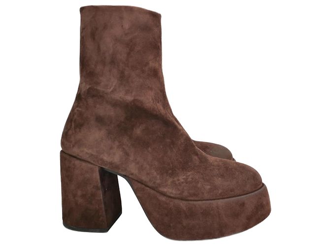 Marsèll Stivali platform Marsell Tacplat marroni Marrone
