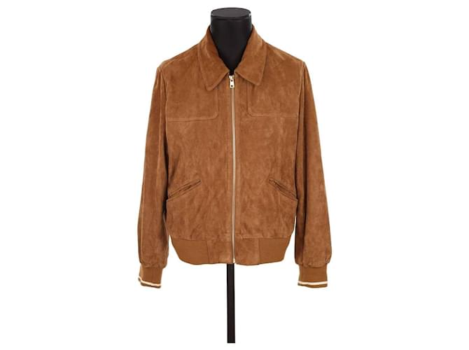 Autre Marque Suede jacket Brown Deerskin  ref.1616317