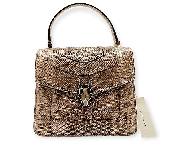 Borsa a tracolla Bulgari Serpenti Forever Argento