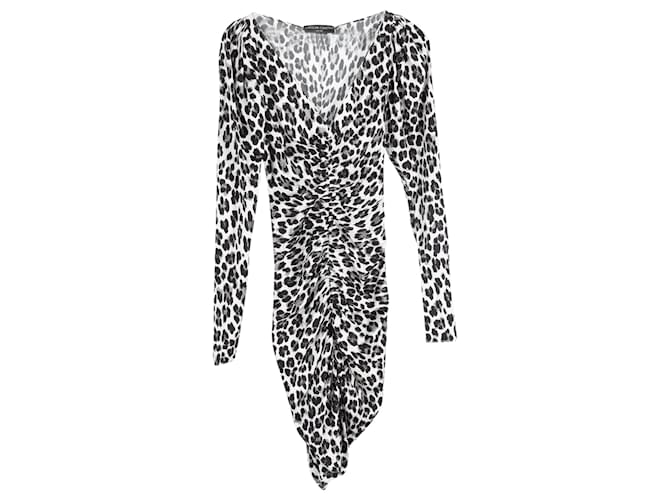 Autre Marque Caroline Constas Colette Mini Dress in Animal Print Silk  ref.1616766