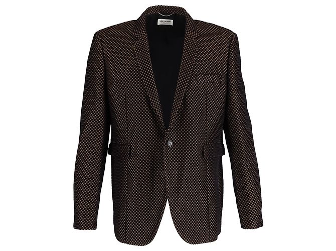 Saint Laurent Tuxedo Blazer in Multicolor Polyamide Multiple colors