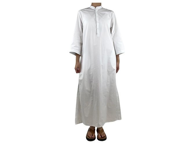 Autre Marque Vestido midi blanco Matteau - talla UK 6