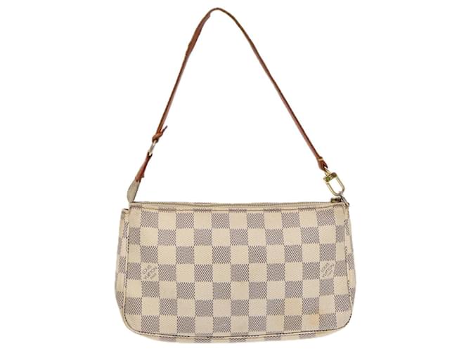 Louis Vuitton Pochette Accessoire Bege Lona  ref.1616999