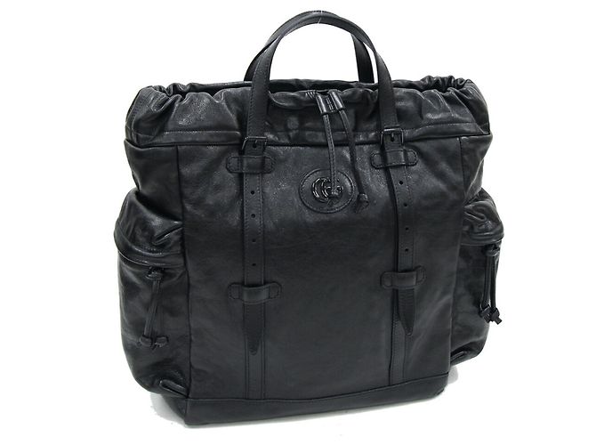 Schwarze Leder-Tote von Gucci