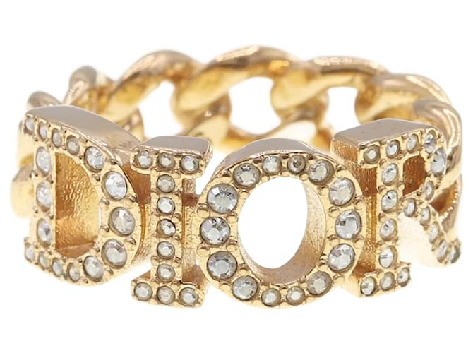 Christian Dior Gold Metal Band Ring Golden ref.1618042 - Joli Closet