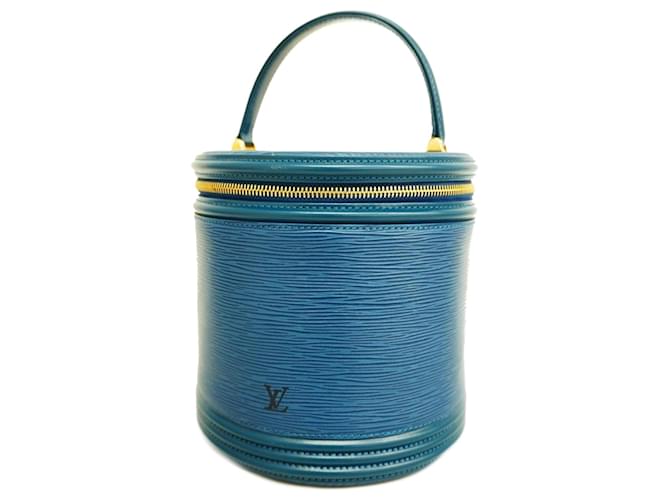 Louis Vuitton Epi Cannes Handbag Blue  ref.1618179
