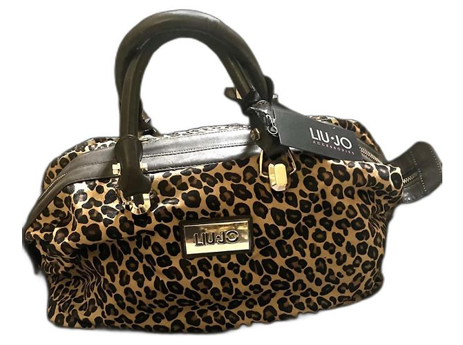 Liu.Jo Leather Handbag Leopard Print