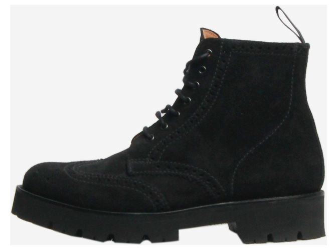 Autre Marque Black suede ankle boots - size EU 37.5