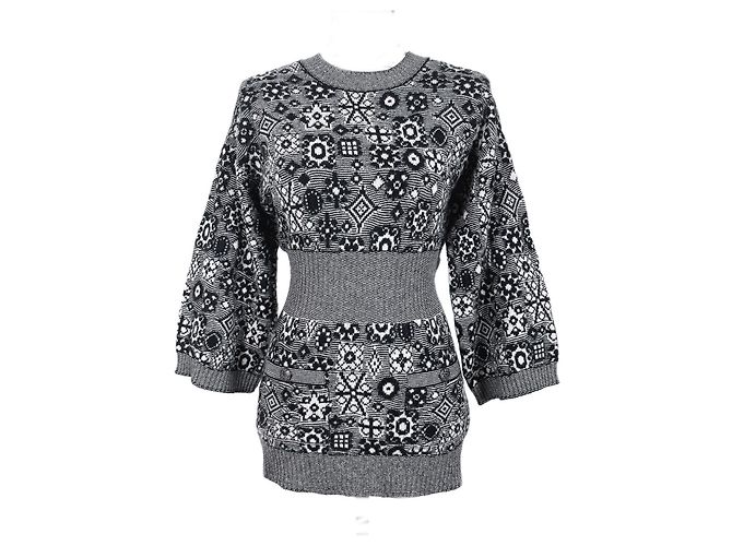 Chanel Neuer CC Buttons Runway Pullover Mehrfarben 