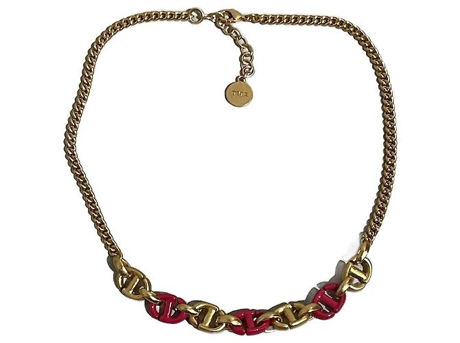 Collares DIOR T. Metal Dorado