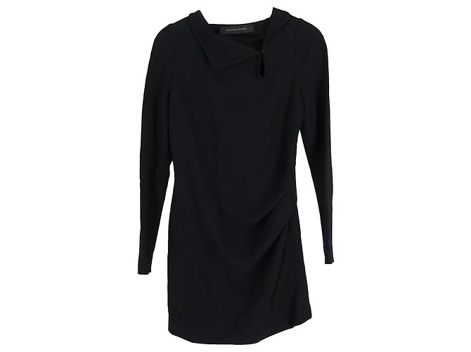 Abito Mini Roland Mouret in Viscosa Nera Nero