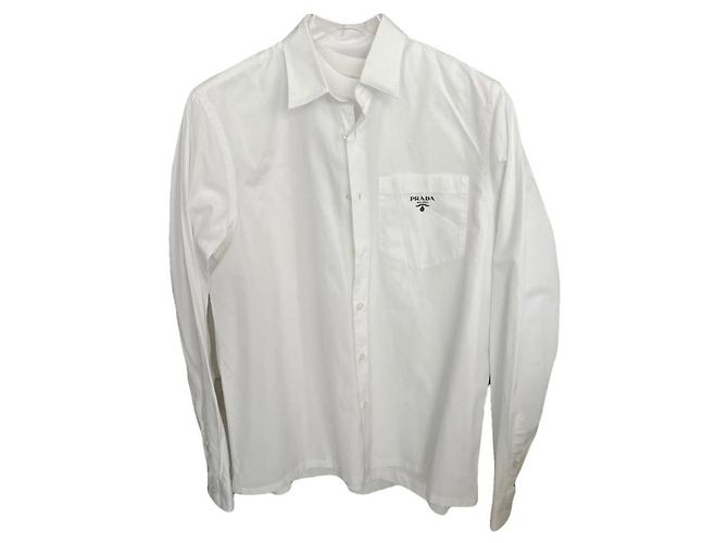 Chemise Prada en coton blanc M